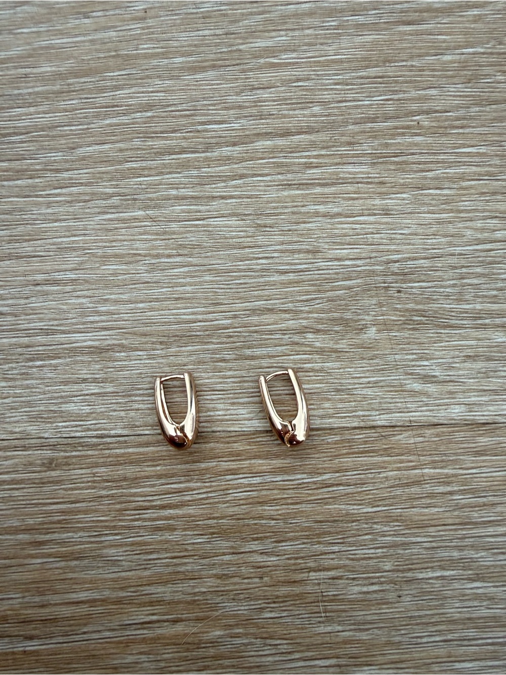 Zara Rose Gold Hinge Hoop Earrings